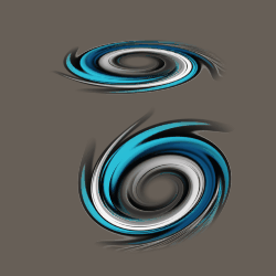 漩涡效果，支持2D和3D